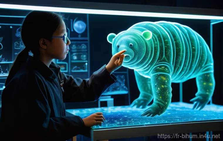 생물학자 과학 커뮤니케이션 기술 - Prompt 1: The Microscopic Storyteller**